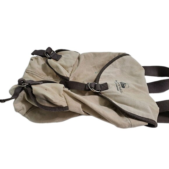 Abercrombie Fitch Canvas Adirondack Territories Backpack Vintage Distressed - Picture 3 of 8